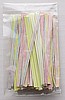 TIE-DIE PASTEL TWISTIES 4 Inch Twistie Bag Ties (Qty 100)